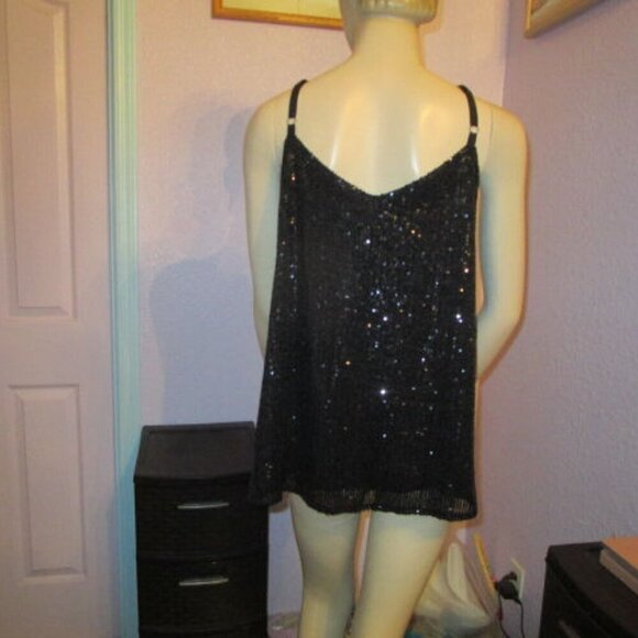 Torrid SEQUIN Sophie Size 2X CAMI Blouse TUNIC Tank Top LINED Sleeveless SWING - Picture 8 of 12